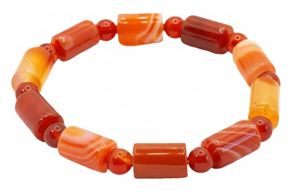 Amalfi Carnelian Banded Agate Bracelet