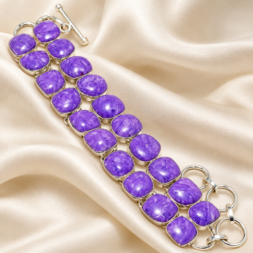 Montecito Charoite Sterling Silver Jewelry Set