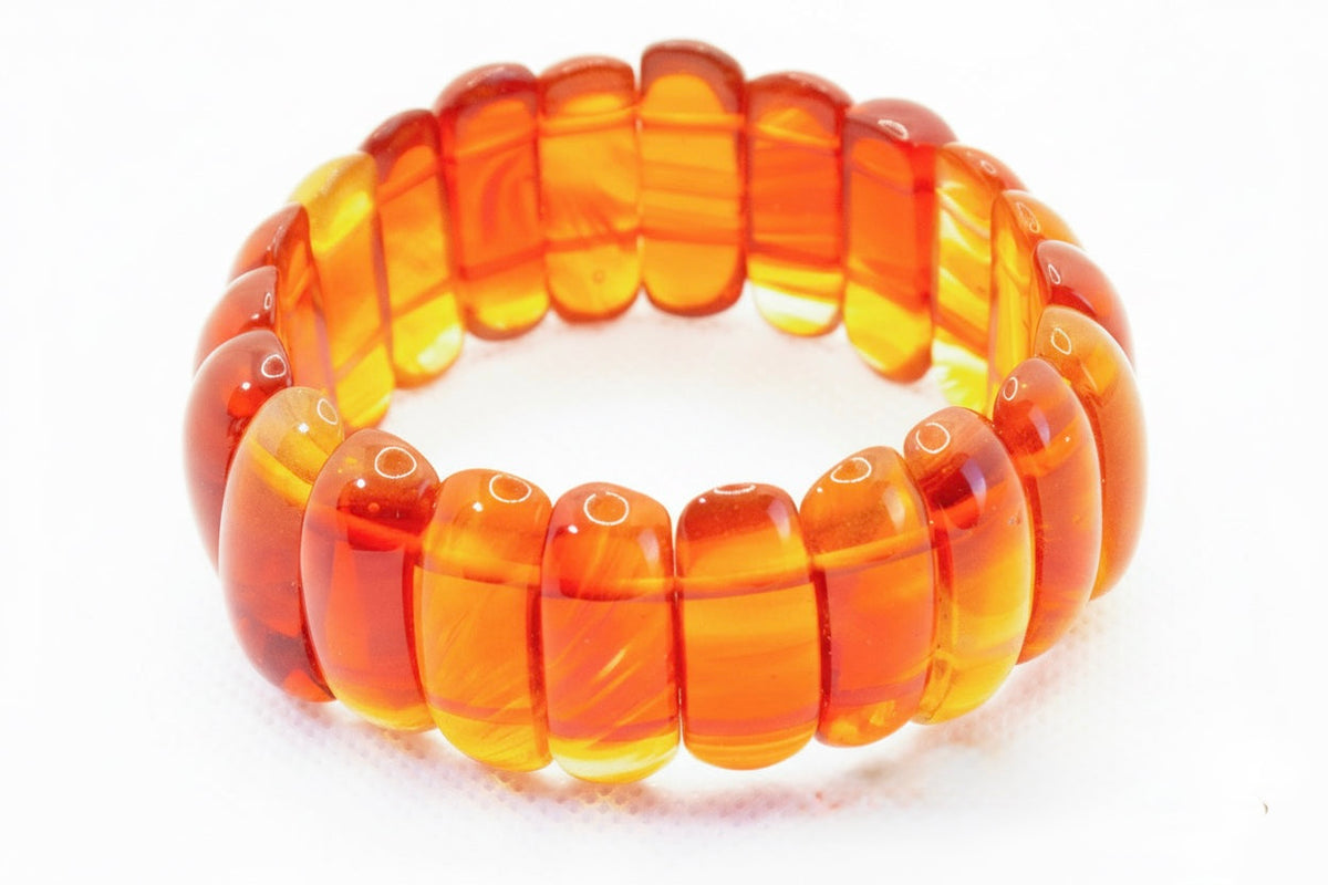Amalfi Translucent Carnelian Statement Bracelet