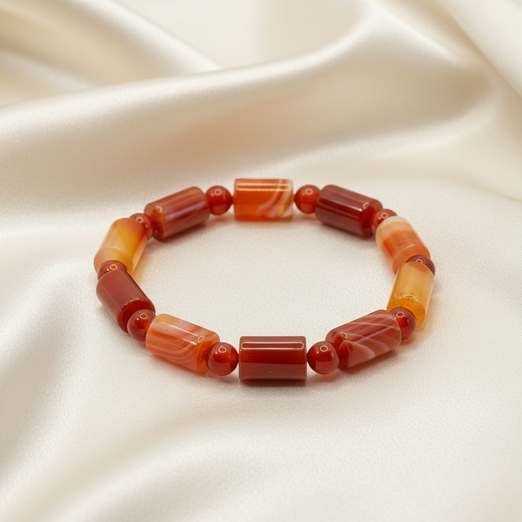 Amalfi Carnelian Banded Agate Bracelet