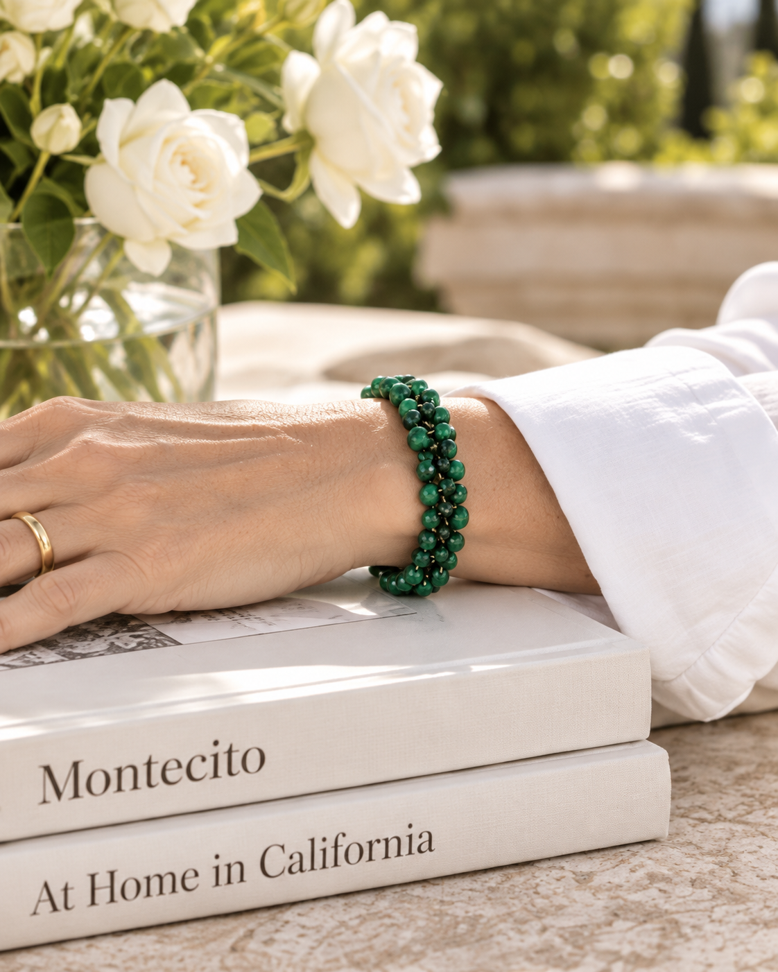 Montecito Malachite Cluster Bracelet