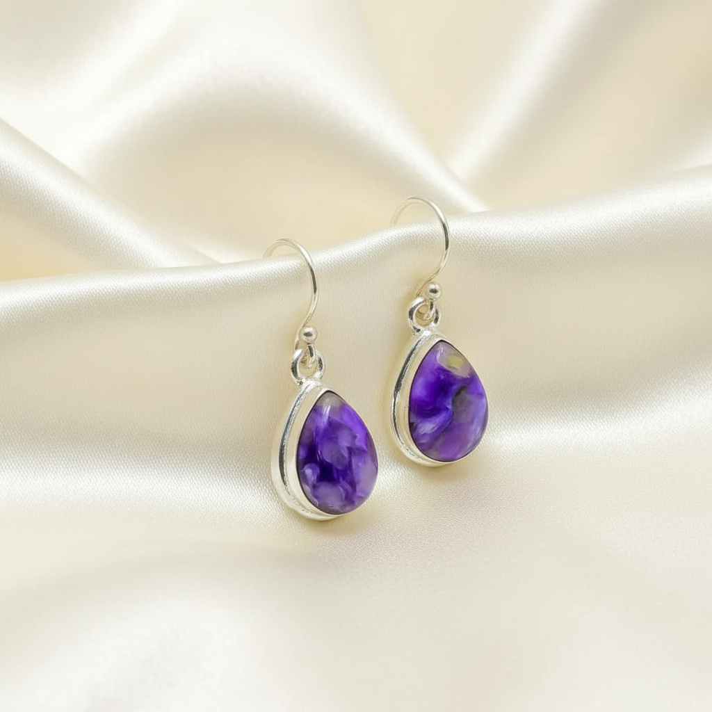 Montecito Charoite Sterling Silver Jewelry Set