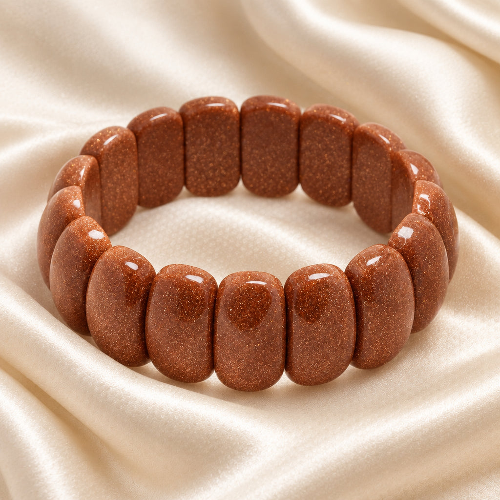 Ibiza Golden Sandstone Statement Bracelet